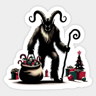 Krampus' Festive Folly Sticker